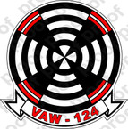 STICKER USN VAW 124 BULLSEYE HUMMERS