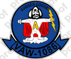 STICKER USN VAW 1086 AUGGER DOGGER