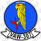STICKER USN VAW 307 GRIFFINS