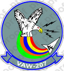 STICKER USN VAW 207 CARAEWRON