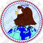 STICKER USN VA 21A ATTACK SQUADRON