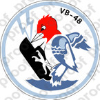 STICKER USN VB 48 BOMBING SQUADRON