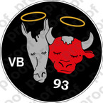 STICKER USN VB 93 BOMBING SQUADRON