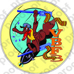 STICKER USN VBF 3 ATTACK BOMBING SQUADRN