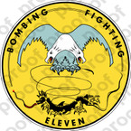 STICKER USN VBF 11 ATTACK BOMBING SQUADRON