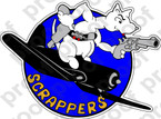 STICKER USN VBF 80 SCRAPPERS