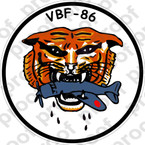 STICKER USN VBF 86 ATTACK BOMBING SQUADRON
