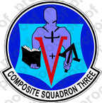 STICKER USN VC  3 Blue Nemesis