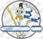 STICKER USN VC 27 SAINTS
