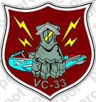 STICKER USN VC 33 COMPOSITE SQUADRON