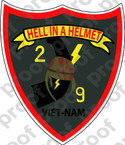 STICKER USMC UNIT   2ND BATTALION 9TH MARINE REGIMENT A ooo Lisc# 20187