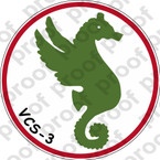 STICKER USN VCS 3  Composite Squadron Scout