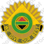 STICKER US ARMY 14TH MILITARY POLICE BRIGADE COA