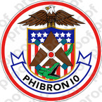 STICKER USN Amphibious Squadron PHIBRON 10