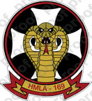 STICKER USMC HMLA 169 VIPERS B ooo  USMC LISC NUMBER 20187