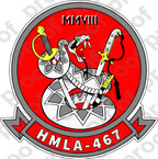 STICKER USMC HMLA 467 SABER B ooo  USMC LISC NUMBER 20187