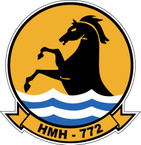 STICKER USMC HMH 772 OLD   ooo  USMC LISC NUMBER 20187