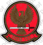 STICKER USMC HMM 162 GOLDEN EAGLES   ooo  USMC LISC NUMBER 20187