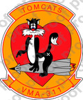 STICKER USMC VMA 311 TOMCATS   ooo  USMC LISC NUMBER 20187