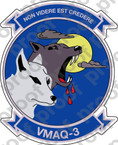 STICKER USMC VMAQ 3 MOON DOGS   ooo  USMC LISC NUMBER 20187