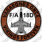 STICKER USMC VMFA 225 VIKINGS B   ooo  USMC LISC NUMBER 20187