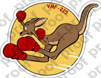 STICKER USMC VMF 225 VAGABONDS   ooo  USMC LISC NUMBER 20187