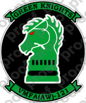STICKER USMC VMFA AW 121 Green Knights   ooo  USMC LISC NUMBER 20187