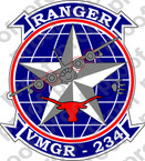 STICKER USMC VMGR 234 RANGERS   ooo  USMC LISC NUMBER 20187