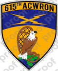 STICKER USAF 615TH AC W SQUADRON