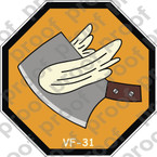STICKER USN VF 31 FLYING MEATAXES A