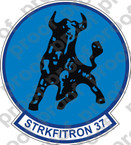 STICKER USN VF 37 BULLS