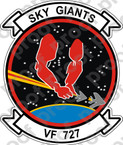 STICKER USN VF 727 SKY GIANTS