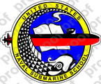 STICKER USN US NAVY SUBMARINE SCHOOL COLOR