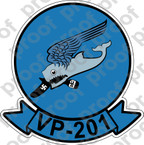 STICKER USN VP 201 PATROL SQUADRON