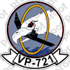 STICKER USN VP 721 PATROL SQUADRON