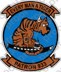 STICKER USN VP 933 PATROL SQUADRON