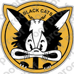 STICKER USN VPB 44 BLACK CATS