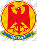 STICKER USN VS 891 ANTISUB SQUADRON