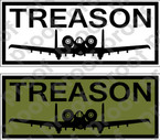 STICKER USAF A10 TREASON