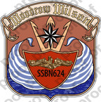 STICKER USN US NAVY SSBN 624 USS WOODROW WILSON