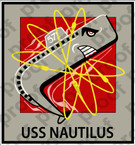 STICKER USN US NAVY SSN 571 USS NAUTILUS