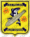 STICKER USN US NAVY SSN 603 USS POLLACK