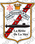 STICKER USN US NAVY SSN 651 USS QUEENFISH
