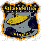 STICKER USN US NAVY SSN 679 USS SILVERSIDES