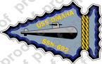 STICKER USN US NAVY SSN 692 USS OMAHA