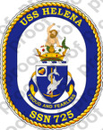 STICKER USN US NAVY SSN 725 USS HELENA