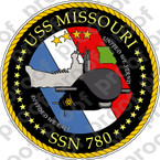 STICKER USN US NAVY SSN 780 USS MISSOURI