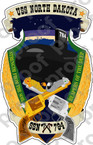 STICKER USN US NAVY SSN 784 USS NORTH DAKOTA