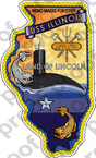 STICKER USN US NAVY SSN 786 USS ILLINOIS