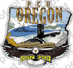 STICKER USN US NAVY SSN 793 USS OREGON